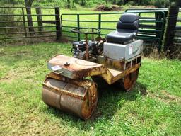 STOW ROLLER COMPACTOR, S/N N/A, 32'' REAR DRUM, 28'' FRONT DRUM, WATER TANK