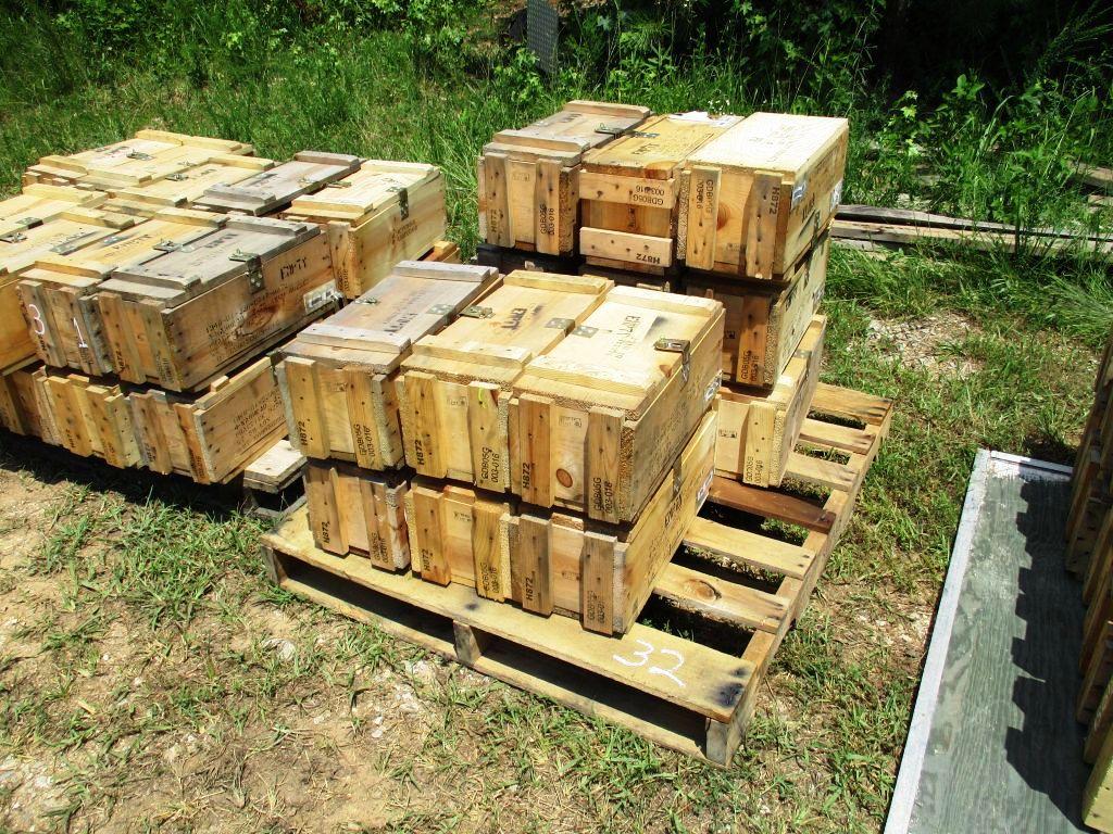 WOODEN AMMO BOXES