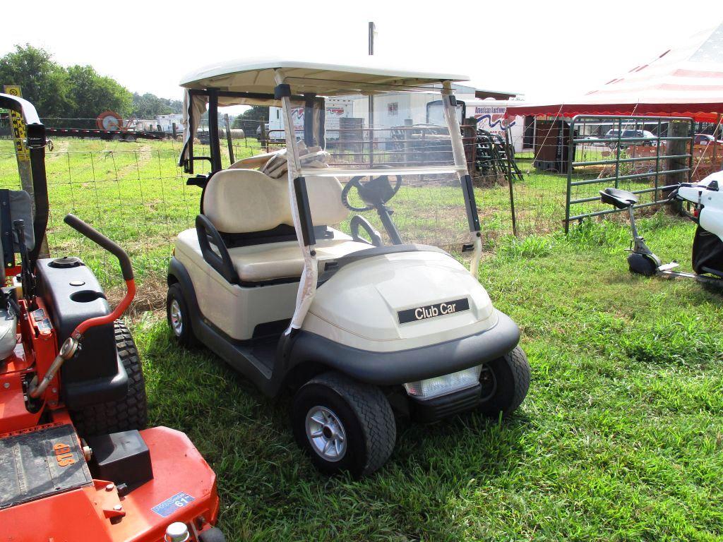 2010 CLUB CAR GOLF CART, S/N 1012647, 48 VOLT, VINYL SIDES, CHARGER