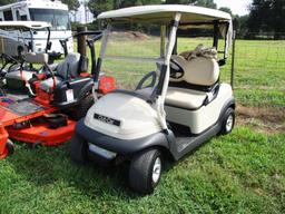 2010 CLUB CAR GOLF CART, S/N 1012647, 48 VOLT, VINYL SIDES, CHARGER