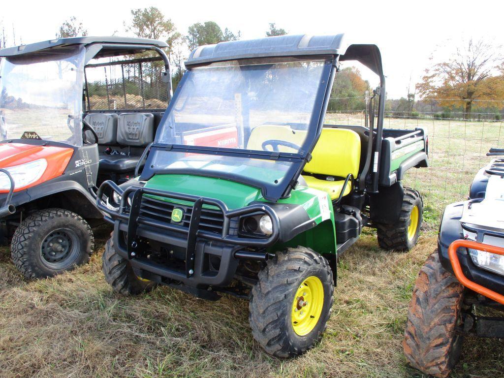 2013 JOHN DEERE 825I D0HC 4X4 ATV, S/N 1M0825GSJDM065014, WINDSHIELD, OROPS, MANUAL DUMP BED, 215.6