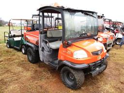 KUBOTA RTV900 4X4 ATV, S/N#88262 DIESEL ENGINE, OROPS, MANUAL DUMP BED