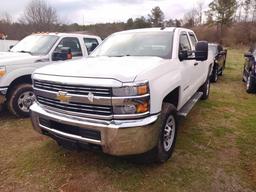 2015 CHEVROLET 2500HD, VIN 1GC2CUEG3FZ508884, VORTEC V8 GAS MOTOR, 4DR, CREW CAB, A/T, TRAILER TOW,