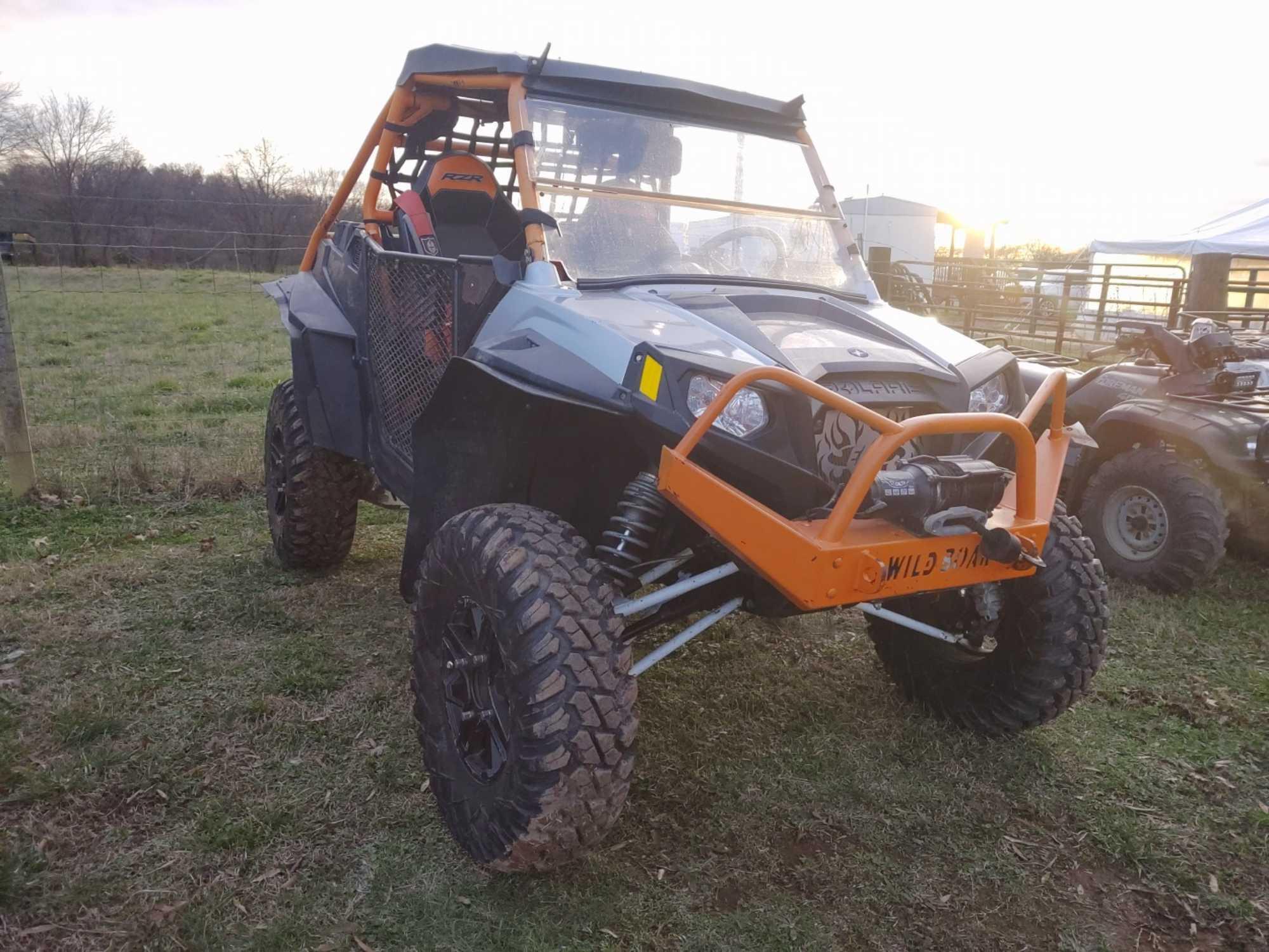 2012 POLARIS RAZOR, S/N 4XAJ787A5CF664361, 4X4, BIG TIRES, WINCH, PUSH BUMPER, 8462 MTR HRS