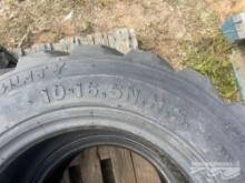 SET OF (4) 10-16.5 SKID STEER TIRES