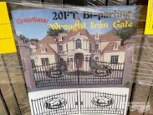 WROUGHT IRON BI-PARTING ENTRY GATE 20'