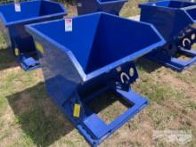 METAL DUMP BIN W/FORK HOLES