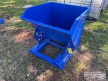 METAL DUMP BIN W/FORK HOLES