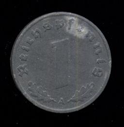 1944-A  ...  1 Pfennig  ...  German Coin