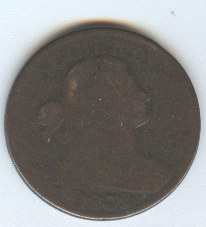 1802 NO STEMS LARGE CENT