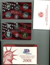 2001-S SILVER PROOF SET