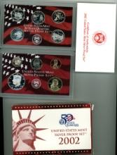 2002-S SILVER PROOF SET