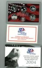 2004-S SILVER STATE QUARTERS PROOF SET