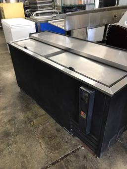 True 65" back bar refrigerator