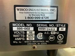 Wisco Commercial Electric Convection Cookie Bake Oven Model 595-002