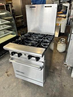 American Range 4 Burner Gas Range w/Oven Below