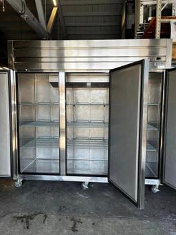 Dukers 3 Door Top Mount Reach In Refrigerator