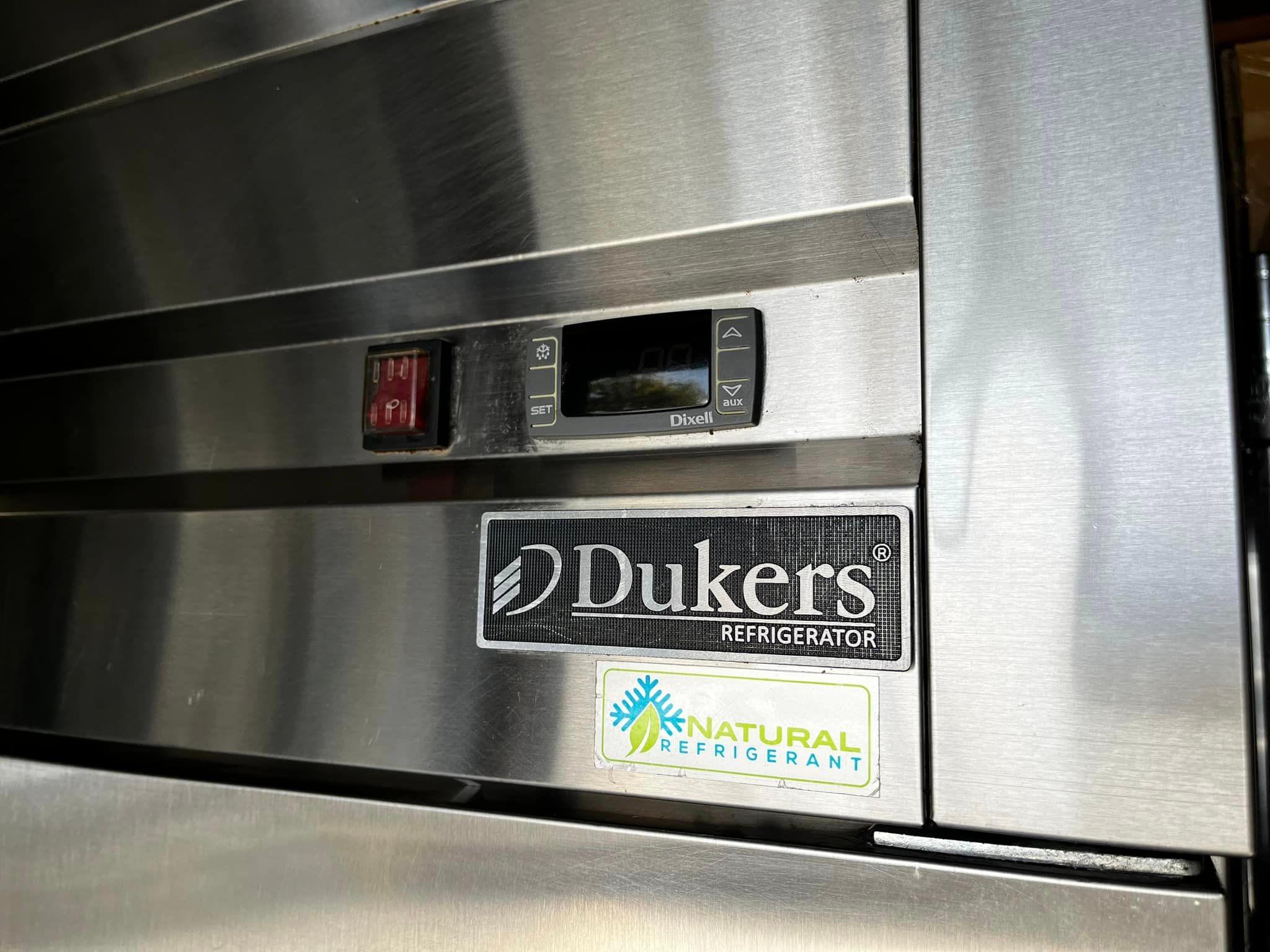 Dukers 3 Door Top Mount Reach In Refrigerator