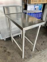 STL STL Worktable, Open Base w/Backsplash  48” w x 30” d x 35.5” h