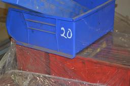 PALLET OF STORAGE BINS