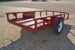 TOPLINE J0 10' Tag Trailer, Tailgate, Single Axle, CERTIFICATE OF ORIGIN   ~ 91685