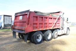 FREIGHTLINER FLD120 18 YD Dump Body, Electric Tarp, Air Lift 3rd Axle, Air Ride, 11R22.5 on Alum. Wh