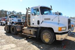 MACK CH613 Day Cab, Diesel Engine, 10 Speed Transmission, Tandem Axles, Headache Rack, Wet Kit, Air