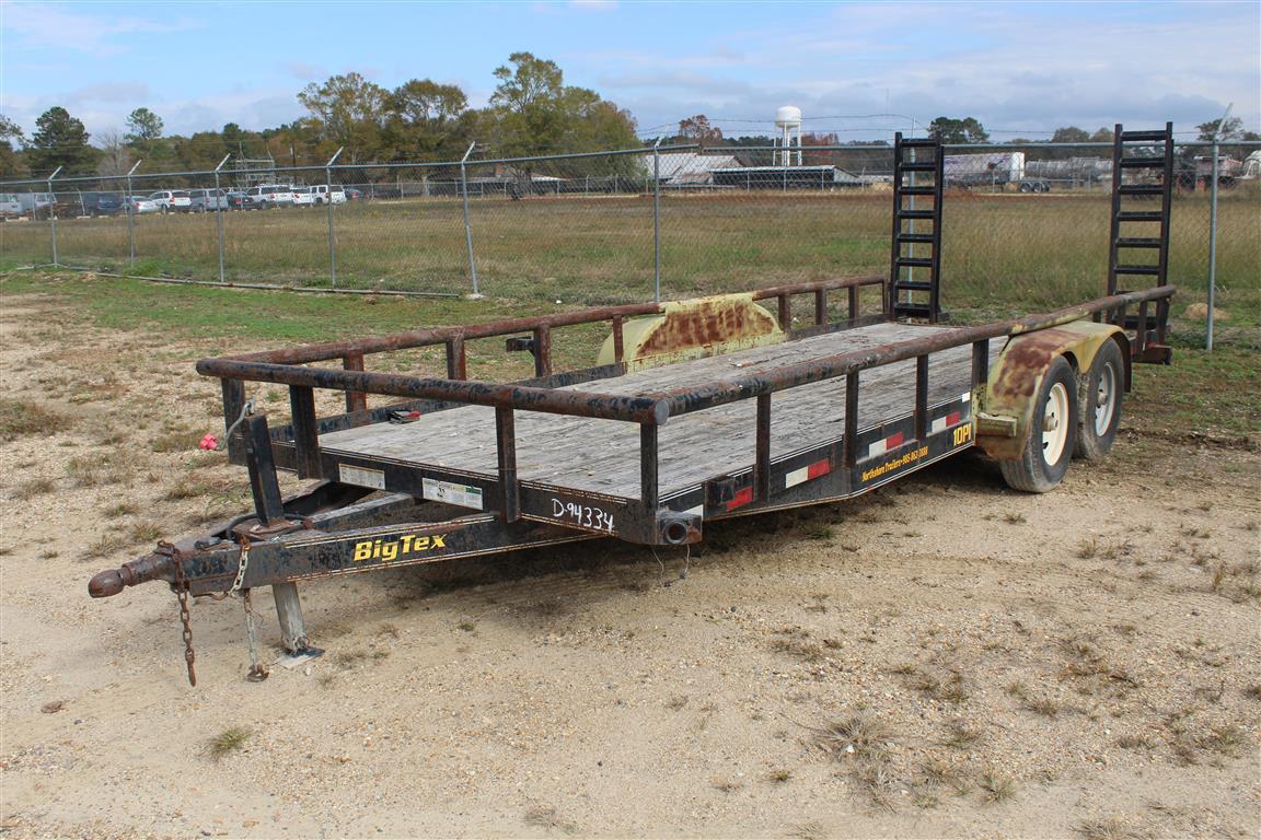 BIG TEX 10PI-20BK5 20' Car Hauler Trailer, Ramps, Tandem Axles  ~