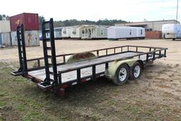 BIG TEX 10PI-20BK5 20' Car Hauler Trailer, Ramps, Tandem Axles  ~