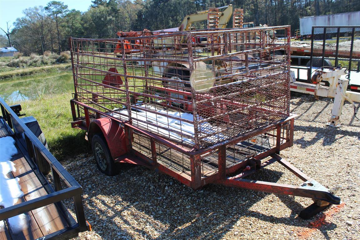 5'X10' COW TRAILER - SINGLE AXLE . ~