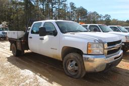 CHEVROLET 3500HD 8' Steel Flatbed, Diesel Duramax Engine, Allison Automatic Transmission, Single Axl