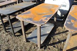 HD 30X57 WELDING SHOP TABLE W/ SHELF . ~