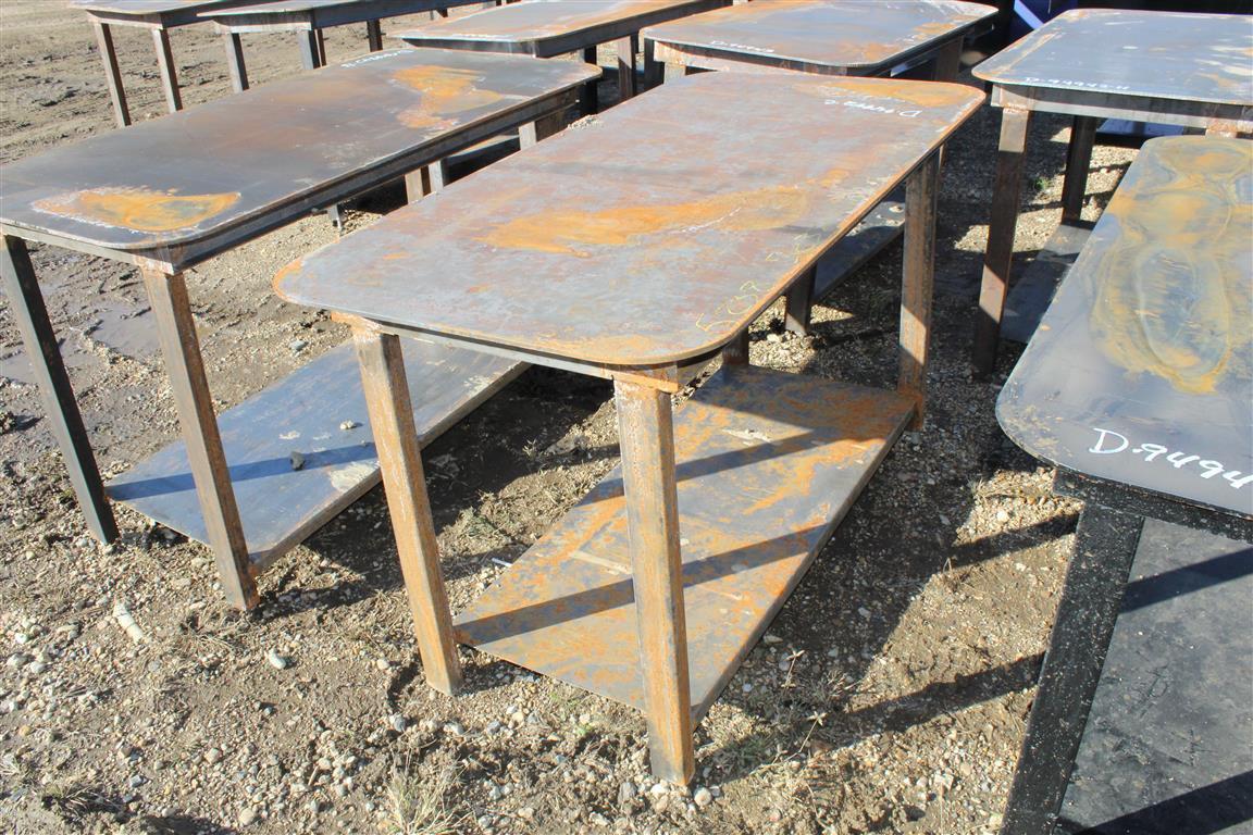 HD 30X57 WELDING SHOP TABLE W/ SHELF . ~