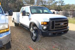 FORD F450 Service Bed, Crew Cab, Air, Powerstroke Engine, Automatic Transmission, Single Axle  ~