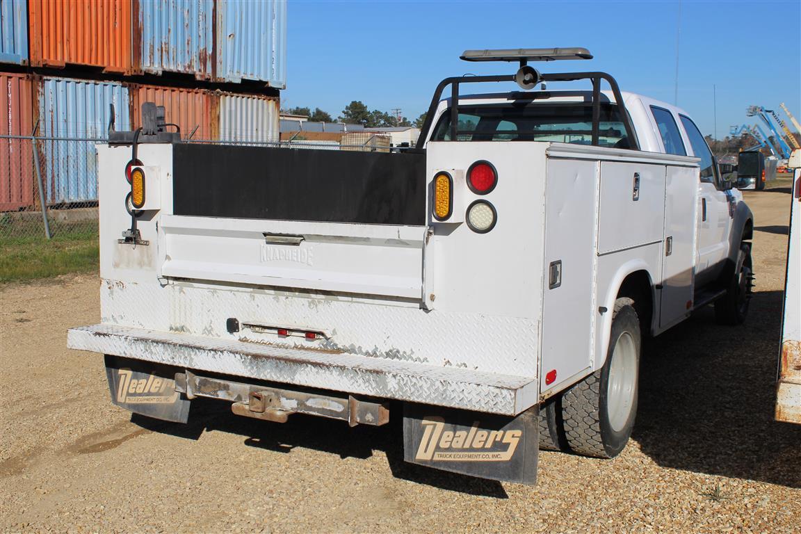 FORD F450 Service Bed, Crew Cab, Air, Powerstroke Engine, Automatic Transmission, Single Axle  ~