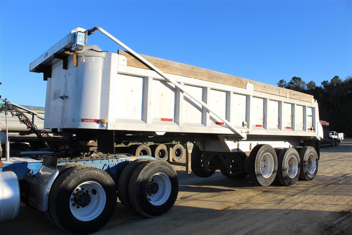 MATE  28' Aluminum Dump, Tri Axles, Air Lift 3rd Axle, Electric Tarp  ~