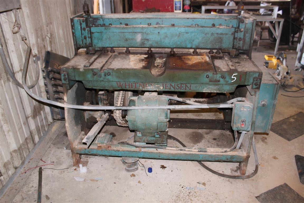 Whitney Jensen  Press Brake, 4’, serial number 361617871263