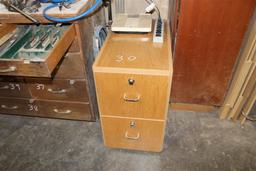 WOOD FILING CABINET