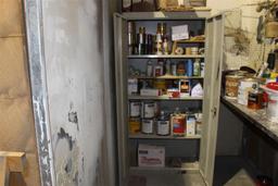 CABINET & CONTENTS ( PAINT & PAINT SUPPLIES )