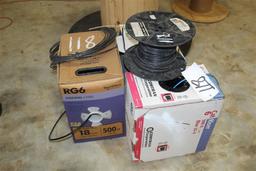 Lot of Coaxial Cable and Cat Wire