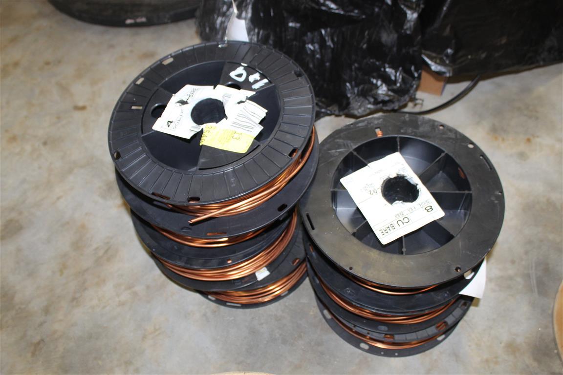 Misc Lot of Ground Wire (Various sizes) Approx 500ft