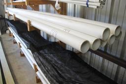 Lot of Approx (7) 4”x Approx 20 ft PVC