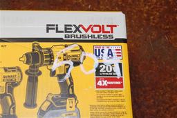 (1) DeWalt FlexVolt Brushless 20V Max Hammerdrill/Impact Driver Combo Kit Model DCK299D1T1