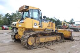 DEERE 850K LGP EROPS w/AC 6 Way Blade SBG Pads Push Start on Control Panel-No Key