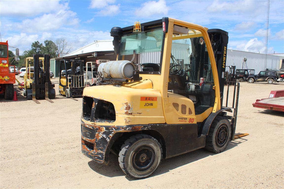 HYSTER H80FT 8000 Lb Capacity 3 Stage Mast LP Gas Engine NO PROPANE TANK