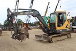 VOLVO EC55B Enclosed Cab 12" Digging Bucket 28" Digging Bucket 76" Push Blade 15" TBG Pads     70