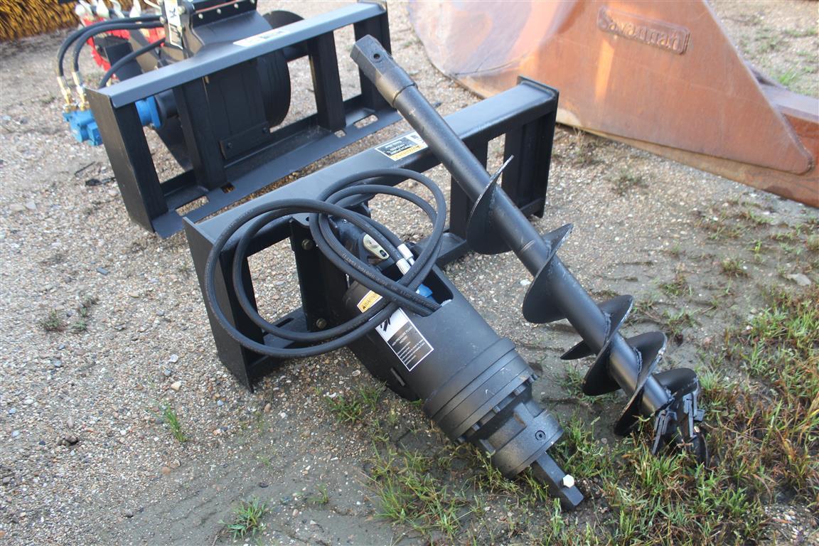 Auger Attachment . Fits Skid Steer