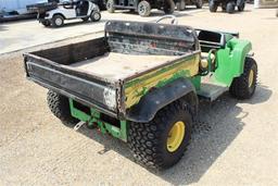 JOHN DEERE GATOR GOLF CART W/ ELECTRIC DUMP BED GA . ~