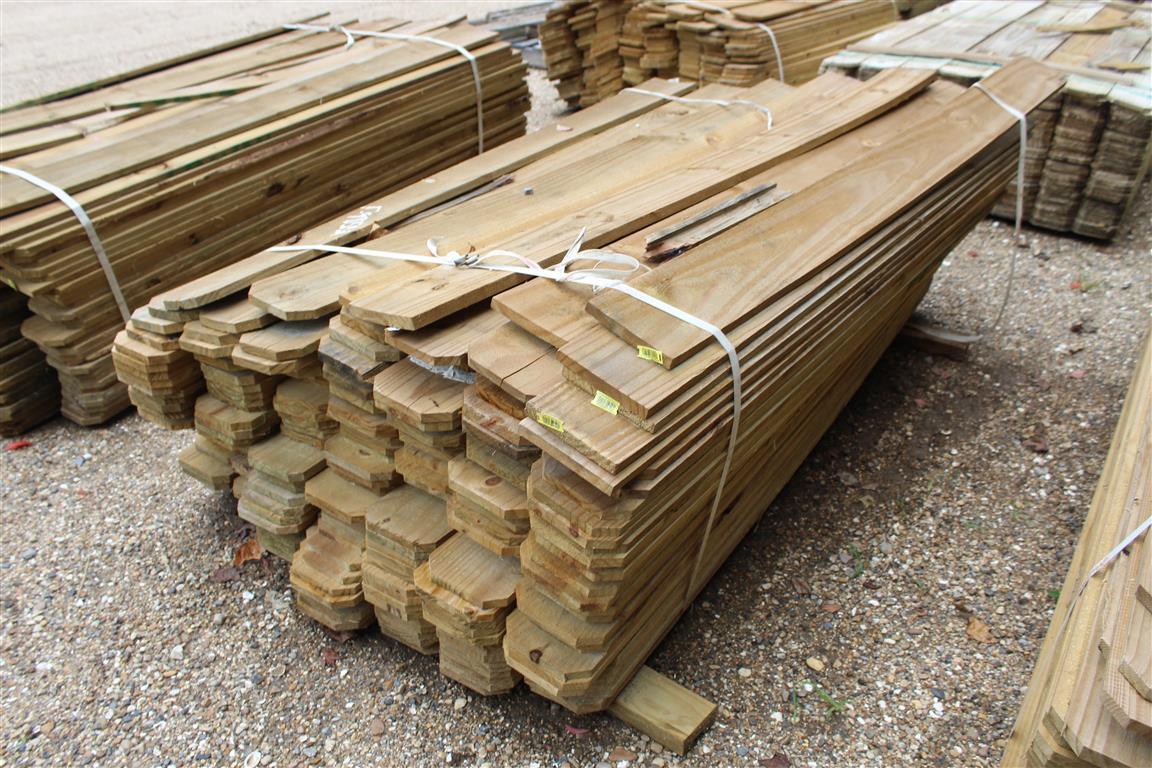 Approx. (240) 5/8x6x6 De Fence Boards