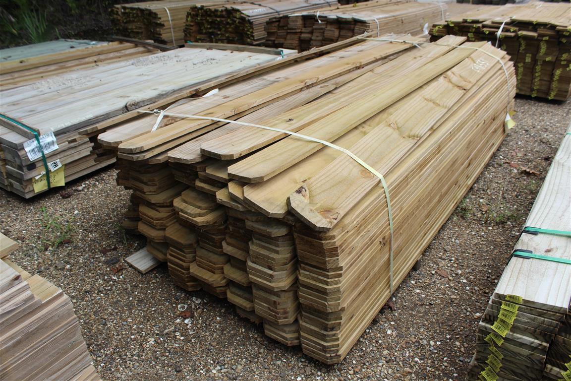 Approx. (240) 5/8x6x6 De Fence Boards